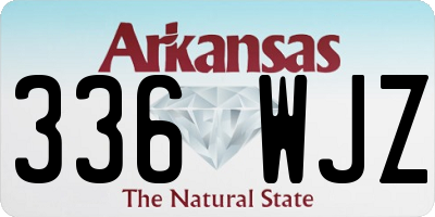 AR license plate 336WJZ