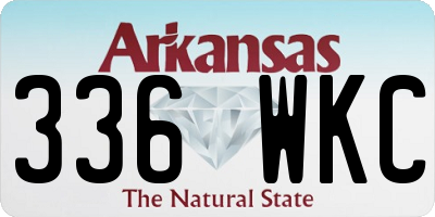 AR license plate 336WKC