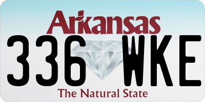 AR license plate 336WKE
