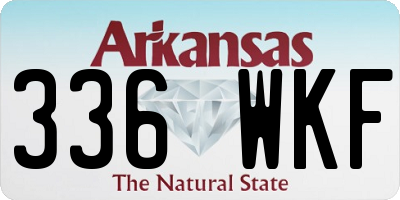 AR license plate 336WKF