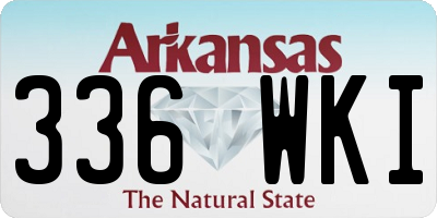 AR license plate 336WKI