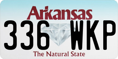 AR license plate 336WKP