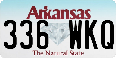 AR license plate 336WKQ