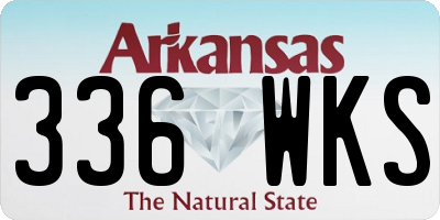 AR license plate 336WKS