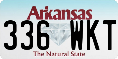 AR license plate 336WKT
