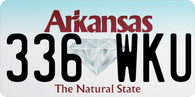 AR license plate 336WKU