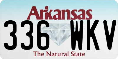 AR license plate 336WKV