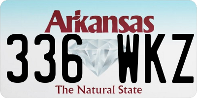 AR license plate 336WKZ