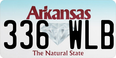 AR license plate 336WLB