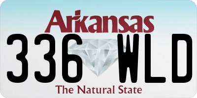 AR license plate 336WLD