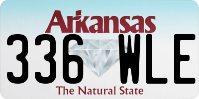 AR license plate 336WLE