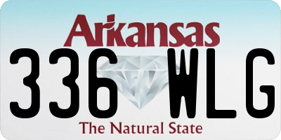 AR license plate 336WLG