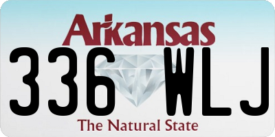 AR license plate 336WLJ