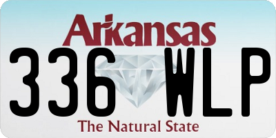 AR license plate 336WLP