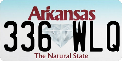 AR license plate 336WLQ