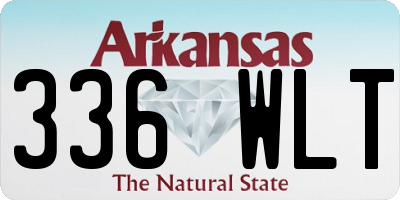 AR license plate 336WLT