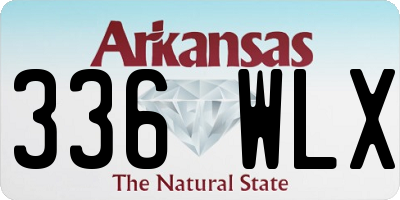 AR license plate 336WLX