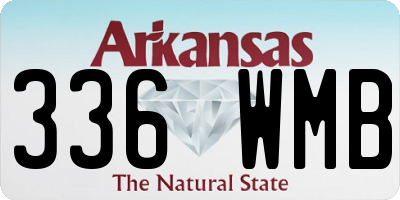 AR license plate 336WMB