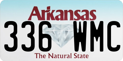 AR license plate 336WMC