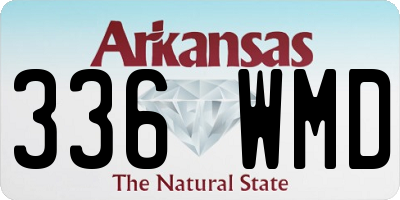 AR license plate 336WMD