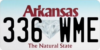 AR license plate 336WME