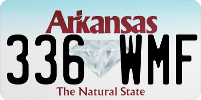 AR license plate 336WMF