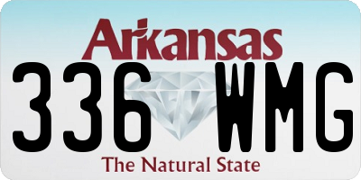 AR license plate 336WMG