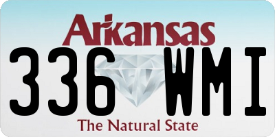 AR license plate 336WMI