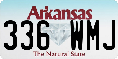 AR license plate 336WMJ