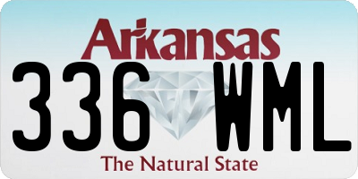 AR license plate 336WML
