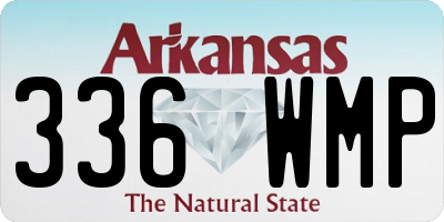 AR license plate 336WMP