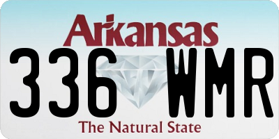 AR license plate 336WMR