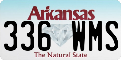 AR license plate 336WMS