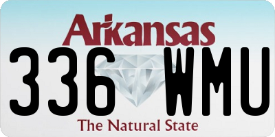 AR license plate 336WMU