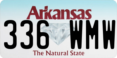 AR license plate 336WMW