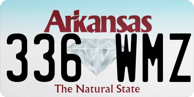 AR license plate 336WMZ