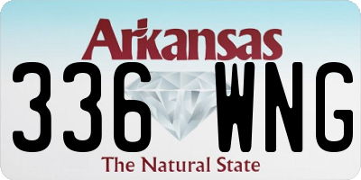 AR license plate 336WNG