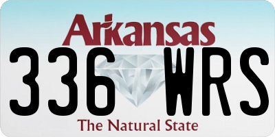 AR license plate 336WRS