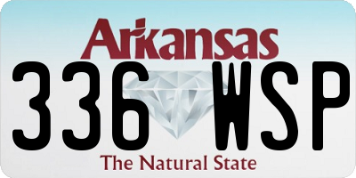 AR license plate 336WSP