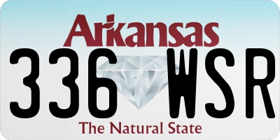 AR license plate 336WSR