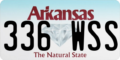 AR license plate 336WSS