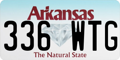 AR license plate 336WTG