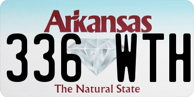 AR license plate 336WTH