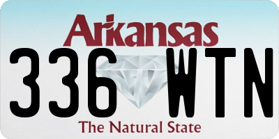 AR license plate 336WTN