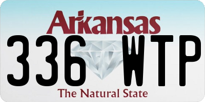AR license plate 336WTP