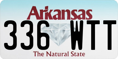 AR license plate 336WTT