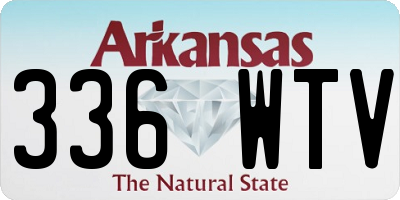 AR license plate 336WTV