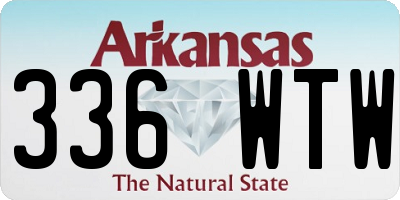 AR license plate 336WTW