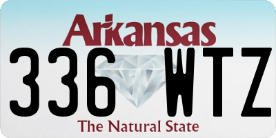 AR license plate 336WTZ