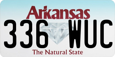 AR license plate 336WUC